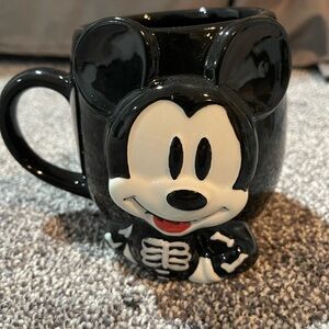 Mickey Mouse Skeleton Hand Painted Mug